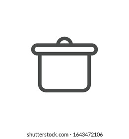 Pot icon isolated on white background. Boiler symbol modern, simple, vector, icon for website design, mobile app, ui. Vector Illustration
