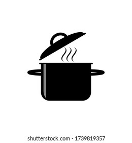 Pot icon isolated on white background. Vector illustration