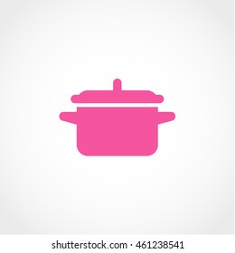 pot Icon Isolated on White Background