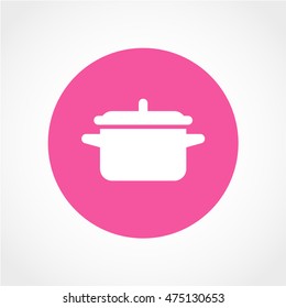 pot Icon Isolated on White Background
