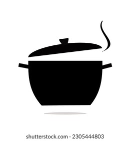 Icono de la olla. Símbolo de cocina para su diseño, logotipo, interfaz de usuario. Ilustración vectorial.