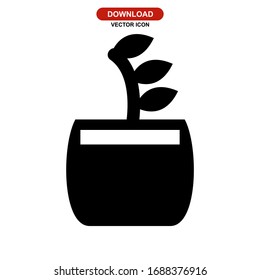pot icon or logo isolated sign symbol vector illustration - high quality black style vector icons
