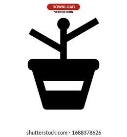 pot icon or logo isolated sign symbol vector illustration - high quality black style vector icons
