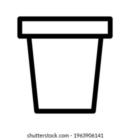 pot icon or logo isolated sign symbol vector illustration - high quality black style vector icons
