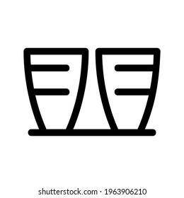 icono de la olla o logotipo símbolo de señas aislado ilustración vectorial de alta calidad estilo negro iconos vectoriales
