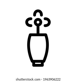 Topfsymbol oder Logo einzeln auf Zeichen, Vektorgrafik - hochwertige Vektorsymbole in schwarzem Stil
