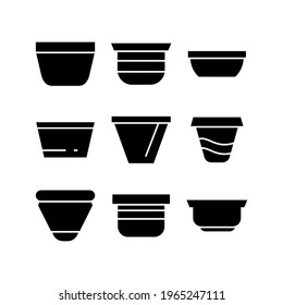 pot icon or logo isolated sign symbol vector illustration - Collection of high quality black style vector icons
