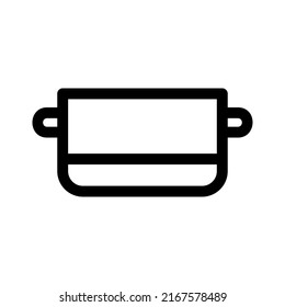 icono de la olla o logotipo símbolo de señas aislado ilustración vectorial de alta calidad estilo negro iconos vectoriales
