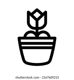 pot icon or logo isolated sign symbol vector illustration - high quality black style vector icons
