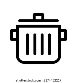 pot icon or logo isolated sign symbol vector illustration - high quality black style vector icons
