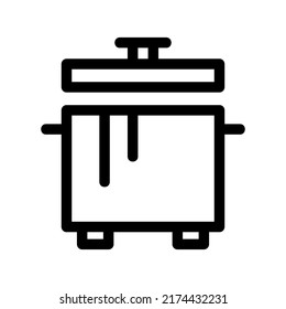pot icon or logo isolated sign symbol vector illustration - high quality black style vector icons
