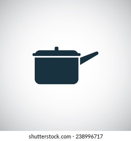 pot icon on white background 