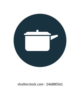 pot icon on white background 