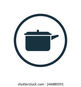 pot icon on white background 