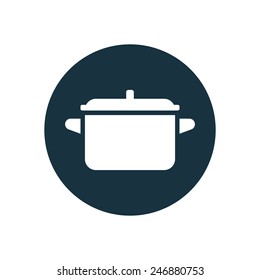 pot icon on white background 