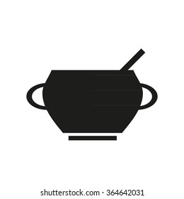 pot icon on white background