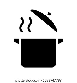 pot icon, pot icon outline style design, vector illustration on white background