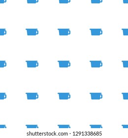 pot icon pattern seamless white background. Editable filled pot icon. pot icon pattern for web and mobile.