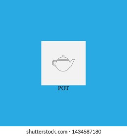 pot icon sign signifier vector