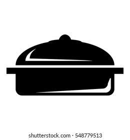 Pot icon. Simple illustration of pot vector icon for web