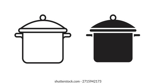 Icono de olla en formato de Vector moderno simple. Paquete de iconos EPS
