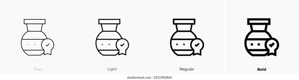 pot icon. Thin, Light Regular And Bold style design isolated on white background