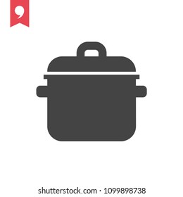 pot icon vector