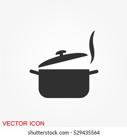 Pot icon vector