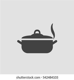 Pot icon vector