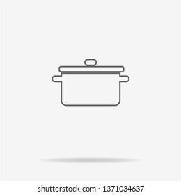 Pot icon. Vector concept illustration for design.