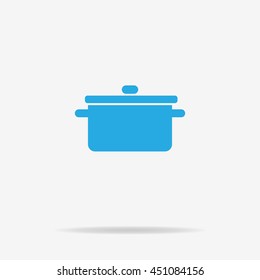 Pot icon. Vector concept illustration for design.