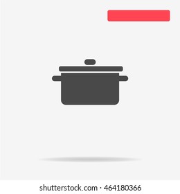 Pot icon. Vector concept illustration for design.