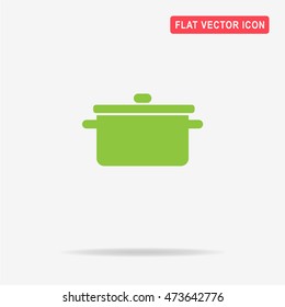 Pot icon. Vector concept illustration for design.