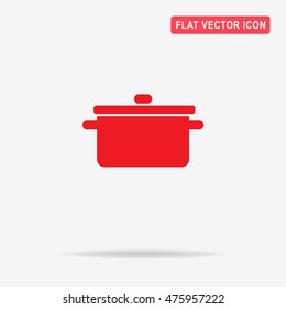 Pot icon. Vector concept illustration for design.