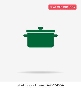 Pot icon. Vector concept illustration for design.