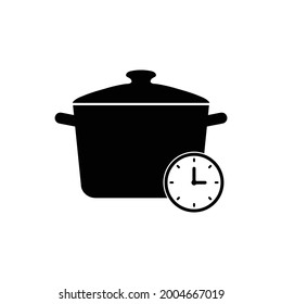 pot icon vector cooking food sign