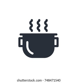 pot icon vector. pot icon glyph style design