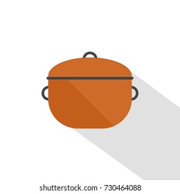 Pot icon. Vector illustration.