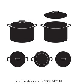 Pot icon Vector Illustration. Flat Sign isolated on White Background.