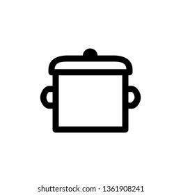 Pot icon, vector illustration. Flat design style. vector pot icon illustration isolated on white background, pot icon Eps10. pot icons graphic design vector symbols.