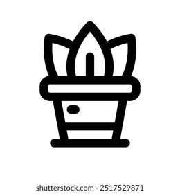 pot icon. vector line icon for your website, mobile, presentation, and logo design.