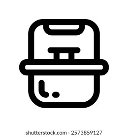 pot icon. vector line icon for your website, mobile, presentation, and logo design.