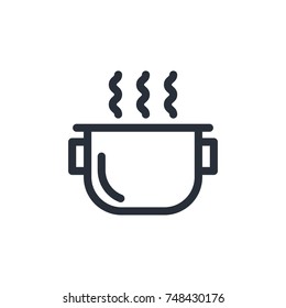 pot icon vector. pot icon outline style design