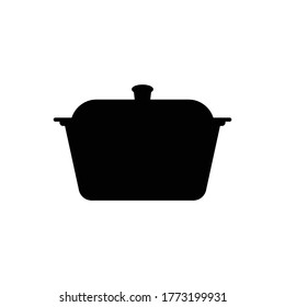Pot  icon.flat vector graphic in white background