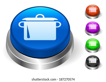 Pot Icons on Round Button Collection