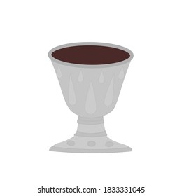 A  pot isolate on white background.Concept about house plants.
