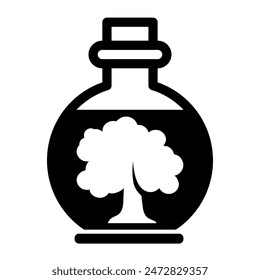 Topf, Glas, Bechersymbol mit Objekt