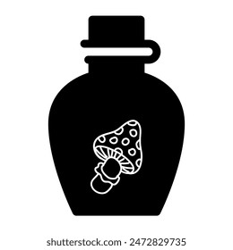 Topf, Glas, Bechersymbol mit Objekt