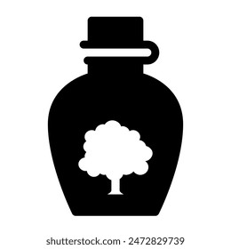 Pot, Jar, beaker icon with object