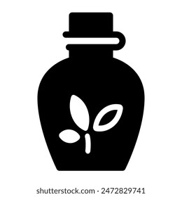 Pot, Jar, beaker icon with object